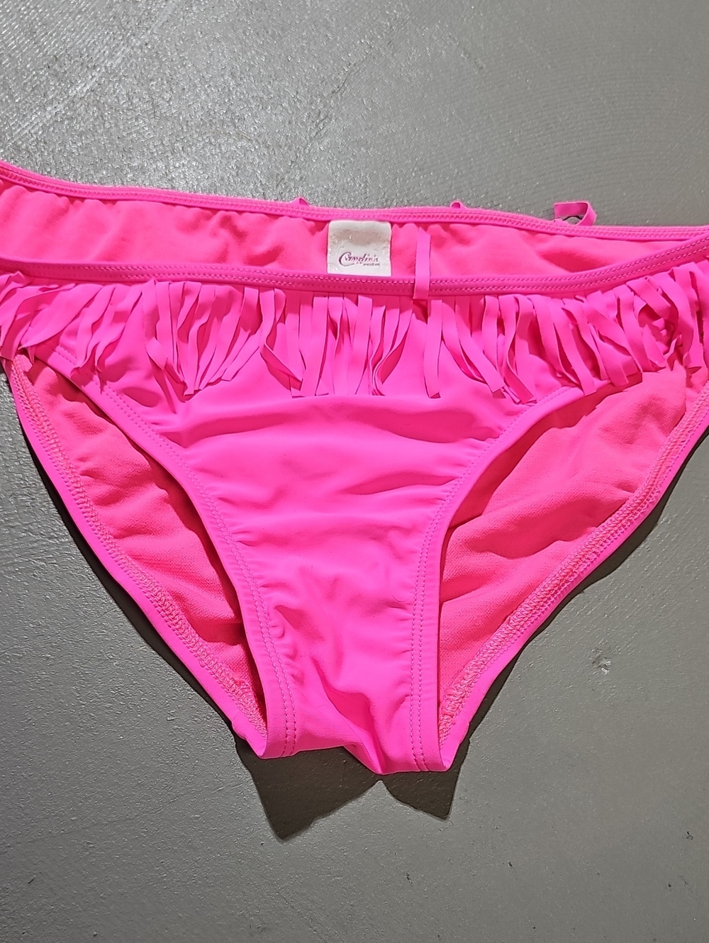 Candies Swim Suit Hot Pink Fringe Bikini Bottom Bathing Suit Outdoor Travel